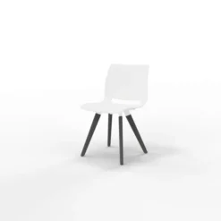 Chaise 4 pieds Uni Verso - piètement bois - polypropylène