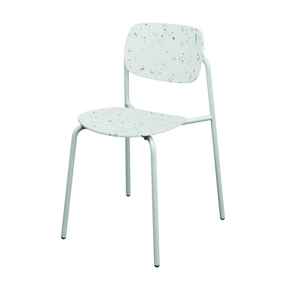 Chaise 4 pieds Uso - PEHD 100 % recyclé - piétement époxy - empilable