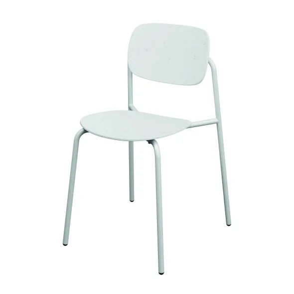 Chaise 4 pieds Uso - PEHD 100 % recyclé - piétement époxy - empilable