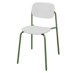 Chaise 4 pieds Uso - PEHD 100 % recyclé - piétement époxy - empilable