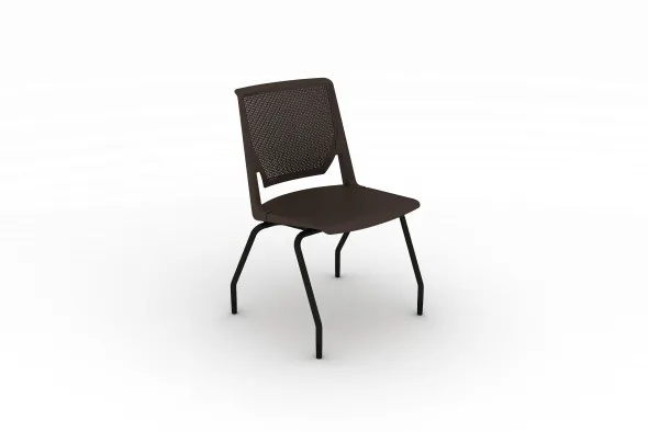 Chaise 4 pieds Véry - polypropylène - piétement époxy