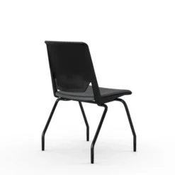 Chaise 4 pieds Véry - textile enduit - piétement époxy