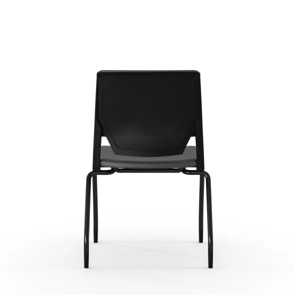 Chaise 4 pieds Véry - textile enduit - piétement époxy