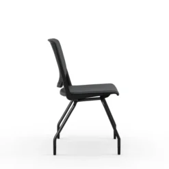 Chaise 4 pieds Véry - textile enduit - piétement époxy