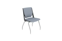 Chaise 4 pieds Véry - tissu - piétement époxy