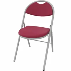 Chaise pliante Fold - textile enduit - piétement époxy - lot de 4
