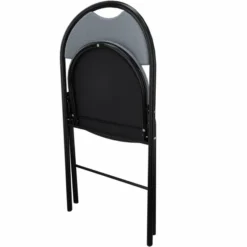 Chaise pliante Fold - tissu - piétement époxy - lot de 4