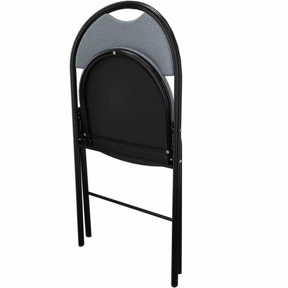 Chaise pliante Fold - tissu - piétement époxy - lot de 4