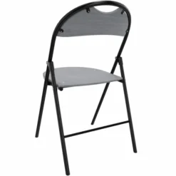 Chaise pliante Nat - hêtre teinté - piétement époxy - lot de 2