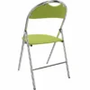 Chaise pliante Nat - hêtre teinté - piétement chrome - lot de 2