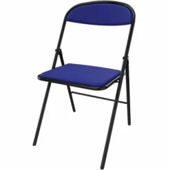 Chaise pliante Pleg - textile enduit - piétement époxy - lot de 4