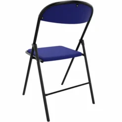 Chaise pliante Pleg - textile enduit - piétement époxy - lot de 4