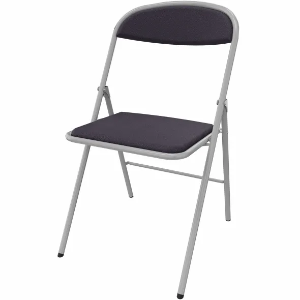 Chaise pliante Pleg - tissu - piétement époxy - lot de 4