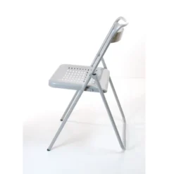 Chaise pliante Touraine - métal - lot de 4