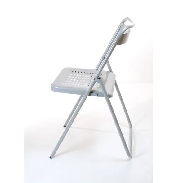 Chaise pliante Touraine - métal - lot de 4