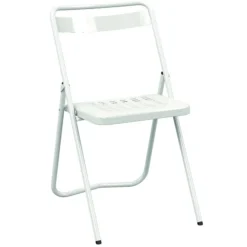 Chaise pliante Touraine - métal - lot de 4