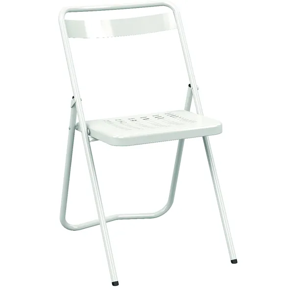 Chaise pliante Touraine - métal - lot de 4