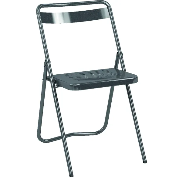 Chaise pliante Touraine - métal - lot de 4