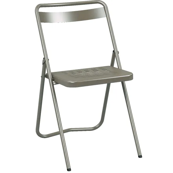 Chaise pliante Touraine - métal - lot de 4