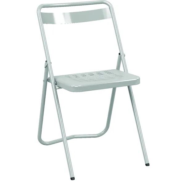 Chaise pliante Touraine - métal - lot de 4