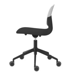 Chaise à roulettes Klik - polypropylène - réglable en hauteur - piétement 5 branches