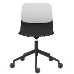 Chaise à roulettes Klik - polypropylène - réglable en hauteur - piétement 5 branches