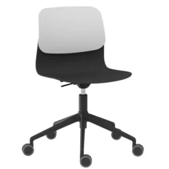 Chaise à roulettes Klik - polypropylène - réglable en hauteur - piétement 5 branches