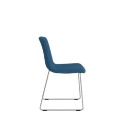 Chaise traineau Cubb - tissu - piétement métallique