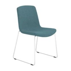 Chaise traineau Cubb - tissu - piétement métallique