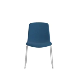 Chaise traineau Cubb - tissu - piétement métallique