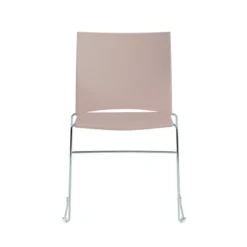 Chaise traineau Slim - polypropylène - piétement chrome - empilable