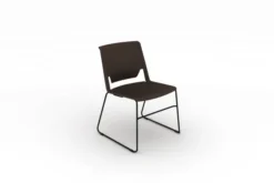 Chaise traineau Véry - polypropylène - piétement époxy
