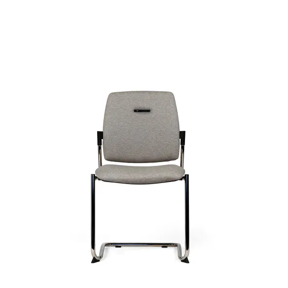 Chaise visiteur luge Artech - tissu - piétement chrome