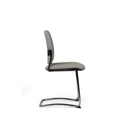 Chaise visiteur luge Artech - tissu - piétement chrome