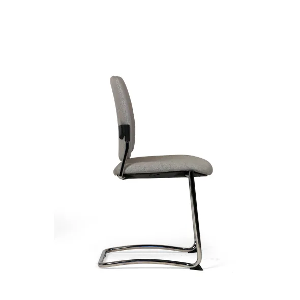 Chaise visiteur luge Artech - tissu - piétement chrome