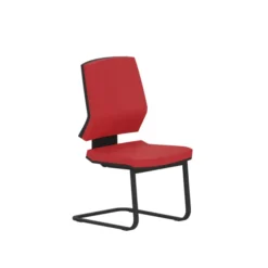 Chaise visiteur luge Léandre Manager - tissu
