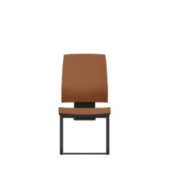 Chaise visiteur luge Léandre Manager - cuir