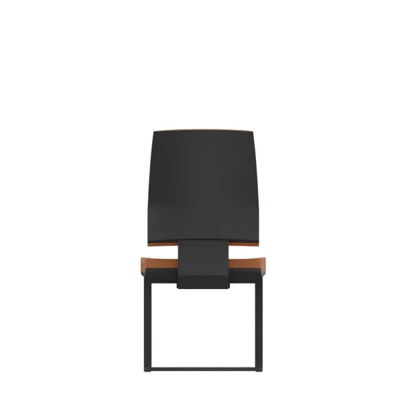 Chaise visiteur luge Léandre Manager - cuir