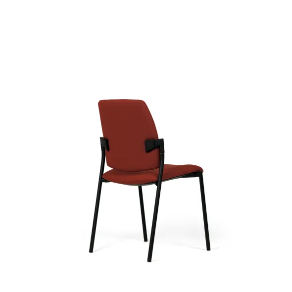 Chaise visiteur 4 pieds Artech - tissu - piétement noir