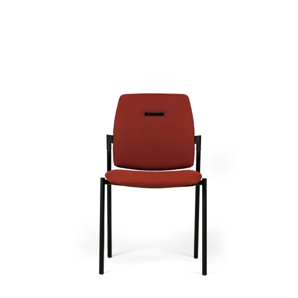 Chaise visiteur 4 pieds Artech - tissu - piétement noir