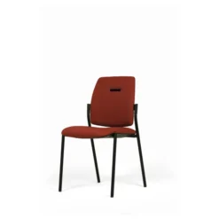 Chaise visiteur 4 pieds Artech - tissu - piétement noir