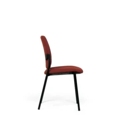Chaise visiteur 4 pieds Artech - tissu - piétement noir