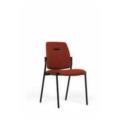 Chaise visiteur 4 pieds Artech - tissu - piétement noir