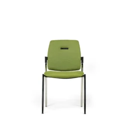 Chaise visiteur 4 pieds Artech - tissu - piétement chrome