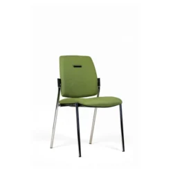Chaise visiteur 4 pieds Artech - tissu - piétement chrome