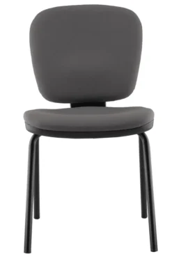 Chaise visiteur 4 pieds Bella - tissu - lot de 2