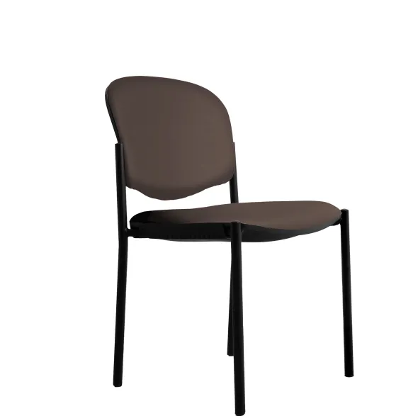 Chaise visiteur 4 pieds Jump - textile enduit - lot de 2