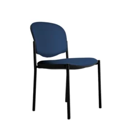 Chaise visiteur 4 pieds Jump - textile enduit - lot de 2