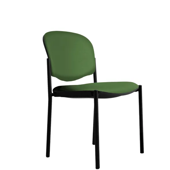 Chaise visiteur 4 pieds Jump - textile enduit - lot de 2