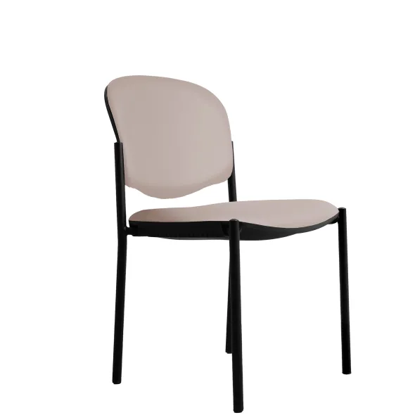 Chaise visiteur 4 pieds Jump - textile enduit - lot de 2